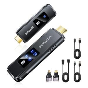 Wireless HDMI Transmitter and Receiver Adapter,4K UHD Plug & Play No App/WiFi Needed,5G Transmitter & Receiver for Meetings & Classrooms,from Laptop to TV Monitor Projector,Supports iOS,Windows,Mac