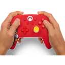 PowerA Wireless Nintendo Switch Controller - Mario Joy, AA Battery Powered (Battery Included), Pro Controller for Switch, Advanced Gaming Buttons, Officially Licensed by Nintendo