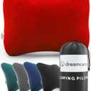 DREAMCARE Camping Pillow, Memory Foam Travel Pillow, Camping Accessories - Small Pillow Camping Essentials Camping Pillows for Sleeping, Backpacking Pillow, Travel Pillows for Sleeping (Small,Red)