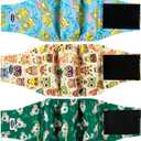 Male Dog Diapers, High Absorbing Dog Belly Bands for Male Dogs, Washable Reusable Dog Males Wraps(5 Pack)