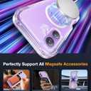 Diaclara Magnetic Designed for iPhone 17 Case 6.3 Inch Full Body Bumper,[Compatible with MagSafe] Military Drop Proof Cover with Built-in Touch Sensitive Anti-Scratch Screen Protector Clear