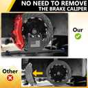 Surfcabin Wheel Alignment Tool Heavy Duty Toe Alignment Plates, No Caliper Removal Needed, Automotive Alignment Tools with Imperial Tape Measures, Compatible with Most Cars, Trucks, and SUVs