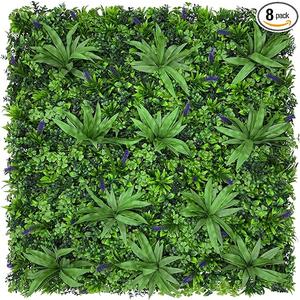 20"x 20"(8P), Artificial Greenery Grass Wall Boxwood Plant Panels