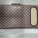 Toycamp for iPhone 17 Air Wallet Case with Wrist Strap - Leather Flip Folio Phone Case with RFID Blocking 4 Card Holder for Apple for iPhone 17 Air Funda Cute Aesthetic for Women Ladies, Brown Polka