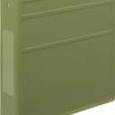 Carstens 2-Inch Heavy Duty 3-Ring Binder - Side Opening, Sage, Durable Plastic, Precision No-Gap Rings, Waterproof Covers, No Pockets, Holds 300 Letter-Sized Sheets, BPA-Free, Made in USA (5826-3R) (Individual, Olive)