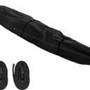 Fade and Tear Resistant Trailerable Cover with Waterproof Zipper, 600D Marine Grade Heavy-Duty Waterproof Canoe Cover Fit for 12ft Kayak, Indoor/Outdoor Storage, Black