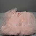 Glamulice Flower Girls Spaghetti Strap Tulle Dress Long A Line Wedding Pageant Dresses Princess Birthday Party Ball Gown (Pink) 130