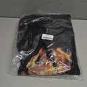 Offset Unisex Adult Offset Fire Zip Hoodie, L, Black