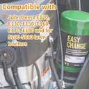 AUC12916 Oil Filter Compatible with John Deere E120, E130, E150, E160, E170, E180,S100-S180 Series Lawn Tractor, 30-Second Oil Easy Change System (Oil Filter)
