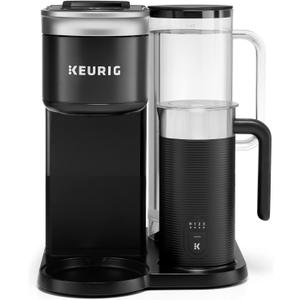 Keurig K-Caf SMART Single Serve Coffee Maker with WiFi Compatibility, Latte and Cappuccino Machine with Built-In Frother, 6 Brew Sizes, Black