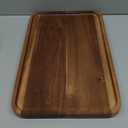 Large Wooden Serving Trays Long Party Charcuterie Boards Acacia Wood Platters Serving Cheese Board Rectangular Appetizer Snack Plates Rectangle Kitchen Dinner Platter for Food Dish Cake Dessert Tray (16" x 10" x 0.8")