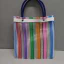 Small Mexican Tote Mercado Bags (Set of 24) - Assorted Colors-Mini Mexican Mesh Bags 10"x 7.5" by JVR TRADE (24)