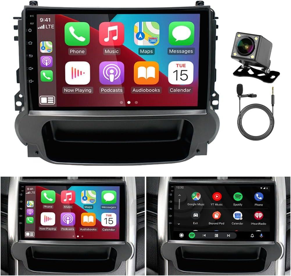 9 inch Car Stereo Radio for Chevrolet Chevy Malibu 2011 2012 2013 2014 2015, Android 13 Touchscreen Car Radio Stereo with Carplay Android Auto, Support GPS Navi Bluetooth SWC FM DSP Backup Camera Mic
