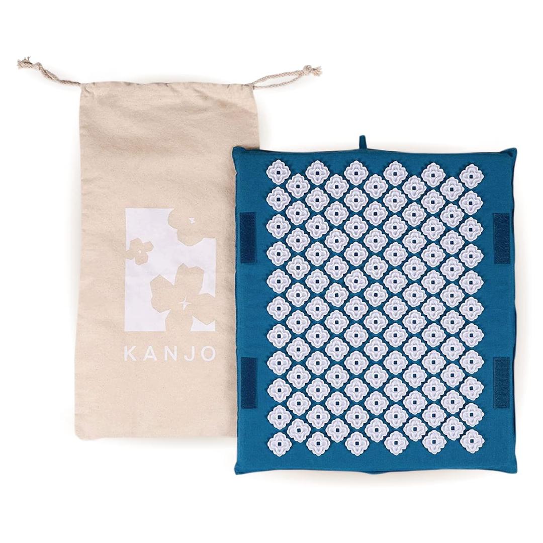 Kanjo Memory Foam Acupressure Foot Mat | Pressure Point & Acupressure Mat for Feet | Helps Relieve Plantar Fasciitis, Heel Pain & Arch Pain | for Use at Standing Desk