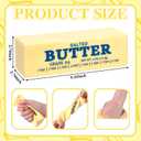 Meooeck 3 Pcs Butter Squeeze Sticks Toys, Large Super Soft Slow Rising Butters Squeeze Sticks, 5.5 Inch Sensory Stress Relief Butter Food Toys for Decompression Anxiety Relaxation