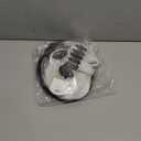 Srliya Women Short Wig Fashion Curly Wavy Half Black Half White Hair Toupee for Femal Ladies