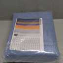 BGment Denim Blue Linen Curtains 90 Inches Long for Living Room, Light Filtering Sheer Drapes for Bedroom Dining Privacy Rod Pocket and Back Tab Rustic Window Drapes, 2 Panels Set, Each 52 Inch Wide