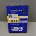 THREAD SPREAD 100% Egyptian Cotton Pillow Cases King - 1000 Thread Count Pillow Cases King Size Set of 2, Cooling & Breathable Extra Long Staple Sateen Weave Cotton Pillow Covers for Bed - Dark Grey