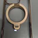 CASEKOO for iPhone 16 Pro Case Desert Titanium 360 Spin Magnetic Stand [Compatible with Magsafe][16FT Military Protection] Slim Polished Frame Titanium Alloy Sturdy Stand 6.3'', Rose Gold