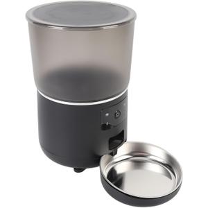 Automatic Cat Feeder 4L, APP Control Pet Dry Food Dispenser with Time & Portion Control, USB Cable or 3 AA Batteries Powered, Anti Clogging Design (US Plug #11)