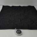 Fireplace Cover, Fireplace Draft Stopper for Heat Loss, Fireplace Blocker Blanket with Hook and Loop Tape, Indoor Fireplace Blanket for Insulation Black 33" W x 29" H