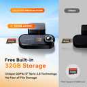 DDPAI 4K Dash Cam Front and Rear, 2160P+1080P Car Dash Camera, GPS 5G WiFi Dashcam for Cars, Free eMMC 32G Dual Storage Support 512G,Radar Motion Detection,Night Vision,72 Hour Parking Mode, N5 Dual