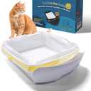 KONE Cat Litter Bags for Robot 3/4, 2 mil Thickened Drawstring Waste Drawer Liners Compatible with Most Self-cleaning Automatic Boxes - 57 Count Pet Kitten Poop Disposable Replacement Bag, 5-9 Gal