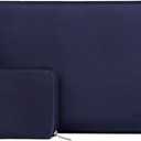 MOSISO Laptop Case 13.3 inch, 13-13.3 inch Laptop Sleeve Bag Compatible with MacBook Air/Pro 13/Pro 14 M5 M4 M3 M2 M1, HP Dell ASUS Lenovo, Neoprene Computer Sleeve Bag with Small Case, Navy Blue