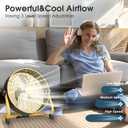 12 Inch High Velocity Floor Fan, Heavy Duty Metal Industrial Fans with 3 Speeds, Portable Fan with Adjustable 360 Head Tilt