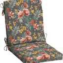 Arden Outdoor Dining Chair Cushion, 20 in x 20 in, Weather-Proof, Rain-Proof, Fade Resistant Patio Cushion for Patio, Dining, or Rocking Chairs 20 x 20, Phoebe Grey Floral