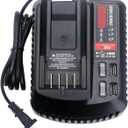 CMCB104 Replacement for Craftsman 20V Max Battery Charger, Compatible with V20 Lithium Batteries CMCB101 CMCB204 CMCB202 CMCB201 CMCB209 CMCB205 CMCB102 CMCB100 Power Tool