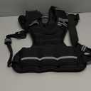 Strength Training Weighted Vest - 4-10LB with Removable Weights, Adjustable Body Weight Vest for Men & Women, Workout & Weight Training Vest with Reflective Stripe (Black)