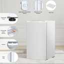 COWSAR 3.2 Cu.Ft Mini Fridge with Freezer, Freestanding Compact Refrigerator with Reversible Door & 7-Speed Thermostat, Small Fridge for Office, Apartment, Gameroom (WHITE) (EXP 09/26/26)