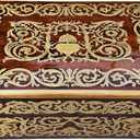 Handmade Decorative Wooden Jewelry Box, Kit, Vanity,Trinket, Organizer For, Ladies, Men, Women, Gold, Cash,Multipurpose Keepsake, Gift Item(15x10 Inches, Brass)