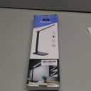 LED Desk Lamp for Home Office, 3 Levels Dimmable Desk Light with USB Charging Port, Small Study Lamp, Reading Light for Table, Black, 5000K