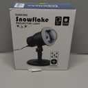 Christmas 2-in-1 Snowfall LED Light Projector - Christmas Snow Light with Waterproof Plug in Moving Effect Wall Mountable for Garden Ballroom, Party, Christmas, Holiday (2)