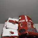 FOCO Unisex-Adult NBA Team Logo Bed in a Bag Comforter, Sheets, Pillow Cases Bedding 5-Piece Set (Twin)