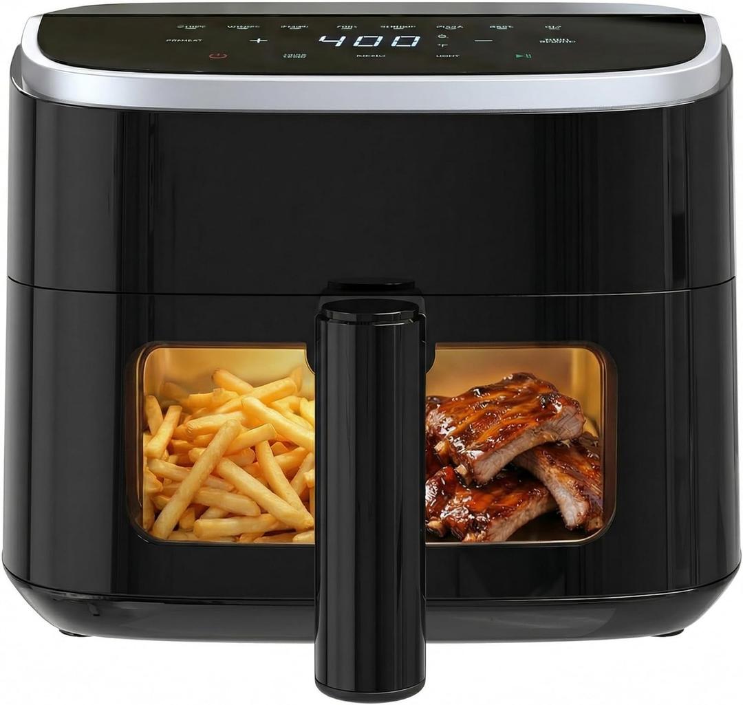 Sweetcrispy Air Fryer 4 Quart with Window, 1500W Digital Airfryer with 8 Presets, 60-Min Timer, Max 400°F, Auto Shut Off & Nonstick Dishwasher Safe Basket, Shake Reminder for Small Kitchen35