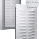 2 Pack Heavy-Duty Steel Shipping Container Vents 11.26"x14", Weatherproof Louvered Air Vent Panels for Shipping Containers, Improve Airflow & Reduce Condensation, Rust-Resistant Container Accessories