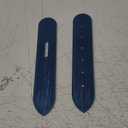 Weaver Leather Supply Belt End Acrylic Leather Templates Set of 2, Blue, Strap Layout Tool with Precise Punched Holes for Belts, Bags, and More, Blue