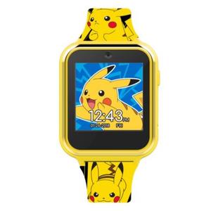 Pokmon Interactive Kids Smartwatch Touchscreen Watch with Games, Camera, Voice Recorder, Step Tracker, Alarm & Timer 10 Pokmon Watch Faces, USB Rechargeable Fits Wrists 5.5" to 8" (Yellow)