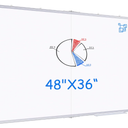 White Board Dry Erase 48x36, Maxtek Large Magnetic Whiteboard Wall Mounted