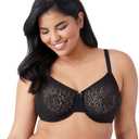 Wacoal Women's Halo Lace Underwire Bra (38B, Black)