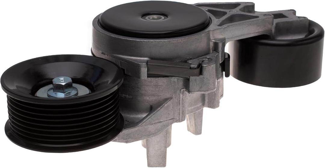 TUCAREST 38257 (For 6.0L Diesel) Accessory Drive Belt Tensioner Pulley Assembly Fit For 2003-2005 Fo-rd Excursion, 04-10 E-350 Super Duty, 03-07 F-250 F-350 Super Duty [# 3C2Z6B209CA 3C2E6B209AC]
