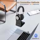 Wireless Headset with Mic for Work, Bluetooth Headset with Microphone (AI Noise Cancelling), 60 Hours Woktime Wireless Headphone for Work from Home/Call Center/Office/PC/Laptop/Computer/Zoom/Teams