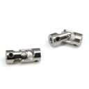 4 x 4mm to 4mm Rotatable Universal Steering Joint Shaft Coupling Connector L23x D9 with Screws with Wrench, 4pcs/Pack (Size: 4mm to 4mm)