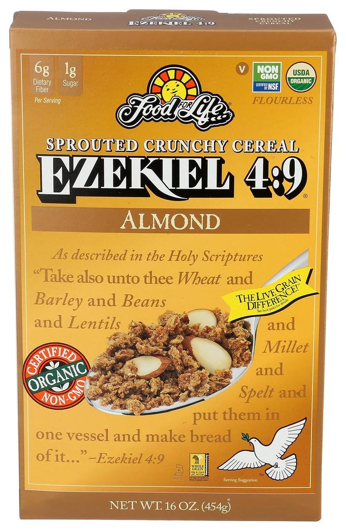 2 x FOOD FOR LIFE Organic Almond Cereal, 16 OZ (EXP 07/31/27)