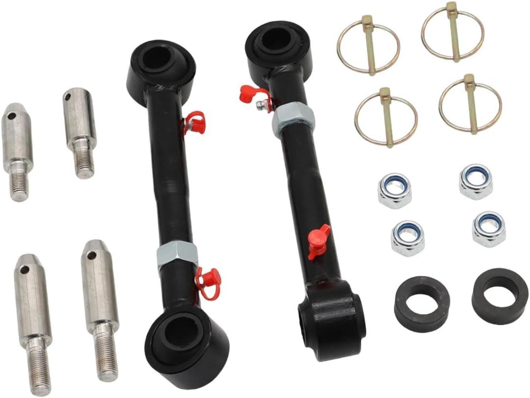 Nakkaa Adjustable Front Sway Bar Links Quicker Disconnect System 2.5-6" Lift Compatible with Wrangler JK JKU 2007-2018 Replacement