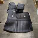 Floor Liners & Cargo Liners & Backrest Mat for 2024 Mazda CX90 (Only 8 Seats-2 Row Bench Seat),Not Fit for Phev Premium Sport Trim with 2nd Row Bench Version,All Weather Car Mats for CX-90