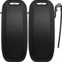 Ehaho Pontoon Boat Fenders, Boat Bumpers for Docking, High-Density EVA Foam with Secure Fit Lip and Locking Clips for Hull Protection (Black, 2 Pack)